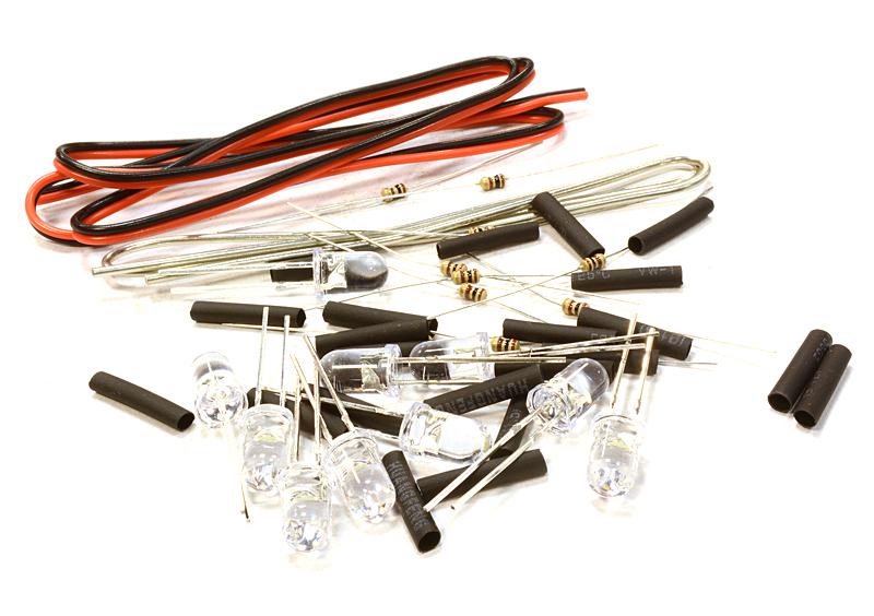 C26333YELLOW 5mm LED Light Assorted Kit DIY LEDs Set for Scale Model - Image 1