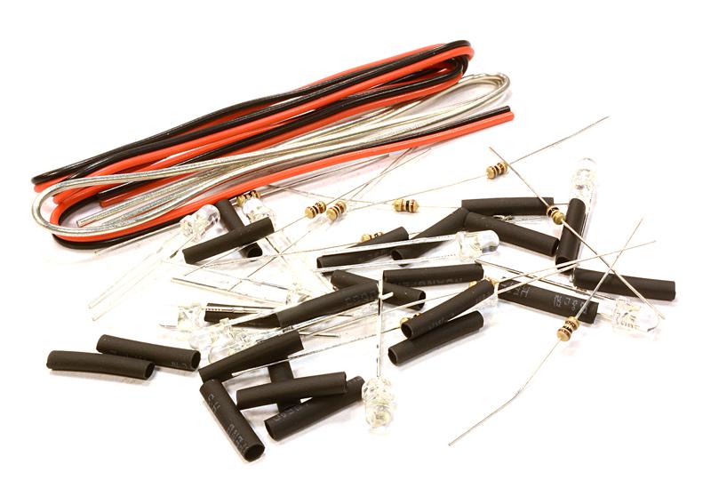 C26334GREEN 3mm LED Light Assorted Kit DIY LEDs Set for Scale Model - Image 1