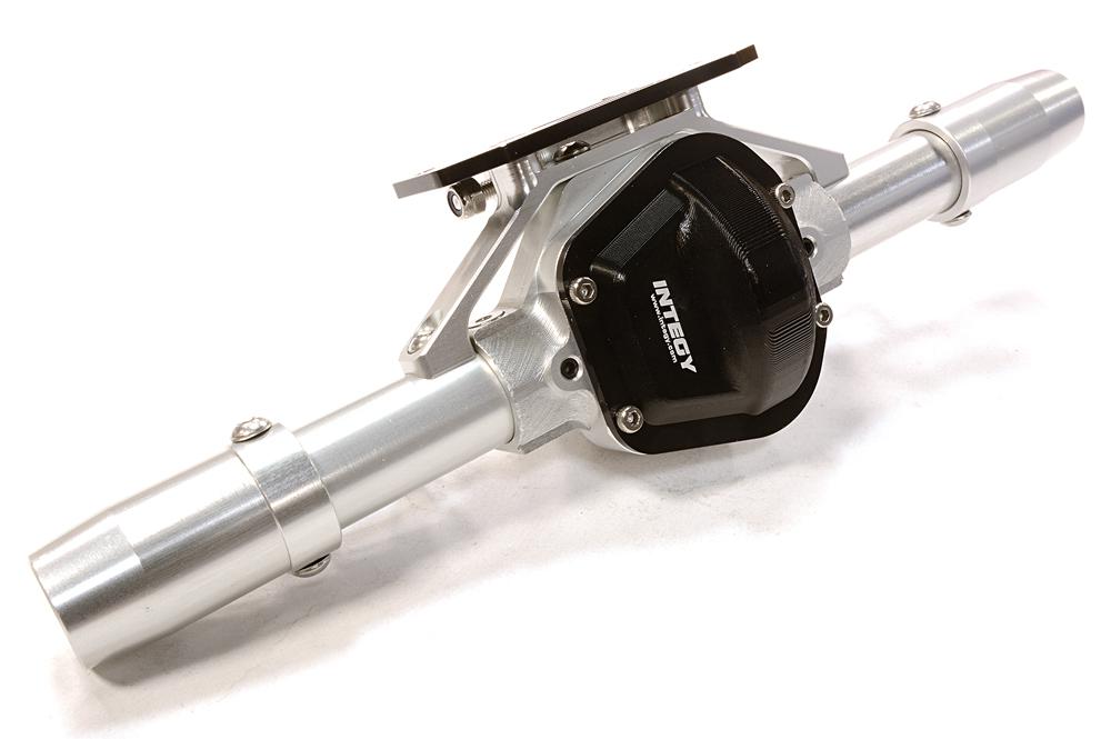 C26417SILVER Billet Machined Rear Axle Housing Kit for SCX-10, Dingo, Honcho & Jeep - Image 1