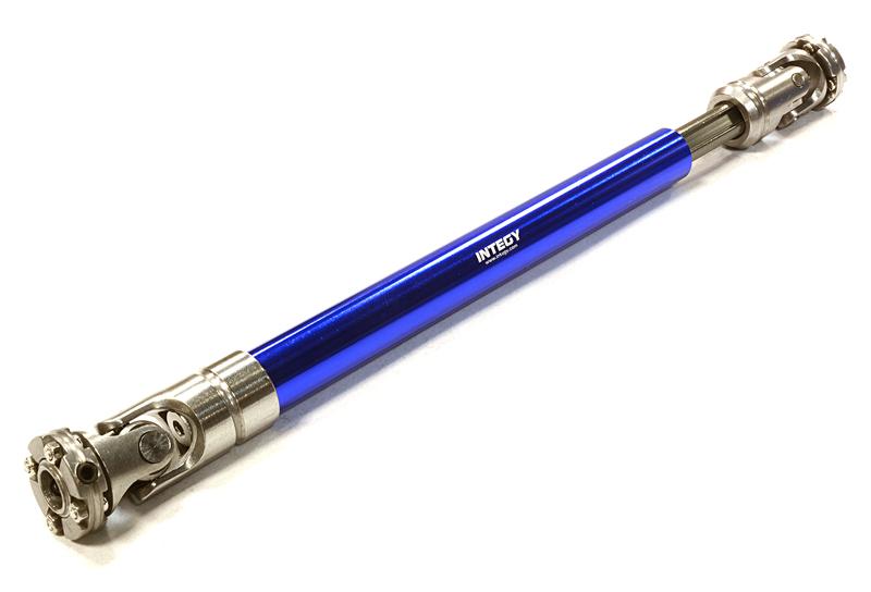 C26437BLUE Machined Universal Drive Shaft 148-176mm for Custom 1/14 Semi-Tractor Truck - Image 1