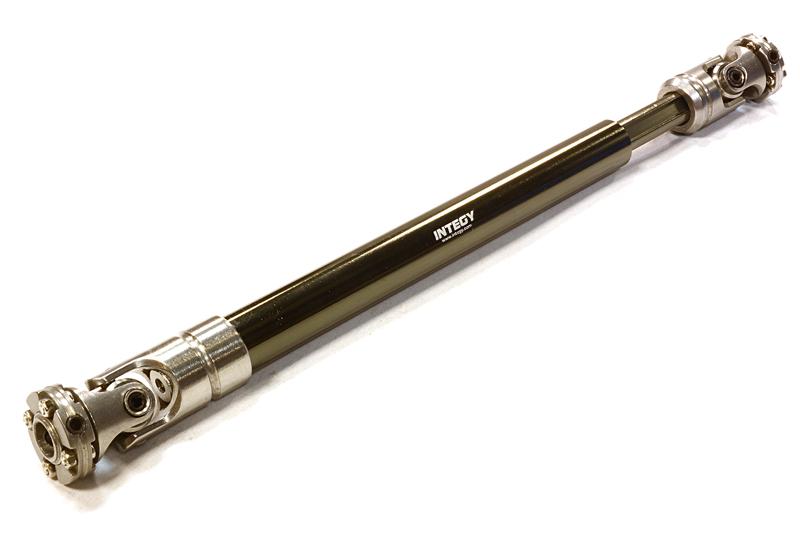 C26437GUN Machined Universal Drive Shaft 148-176mm for Custom 1/14 Semi-Tractor Truck - Image 1