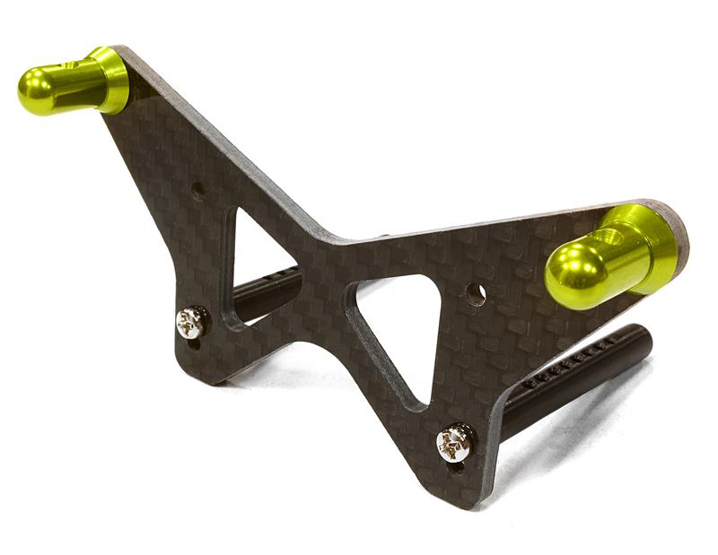 C26451GREEN Machined Rear Body Mount Set for HPI 1/10 Scale Crawler King - Image 1