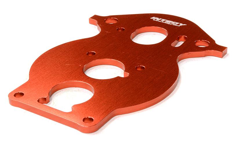 C26452RED Billet Machined Motor Plate for HPI 1/10 Scale Crawler King - Image 1