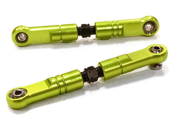 C26492GREEN Billet Machined T2 Front Upper Suspension Arms for HPI 1/8 Apache SC & C1 Flux - Image 1
