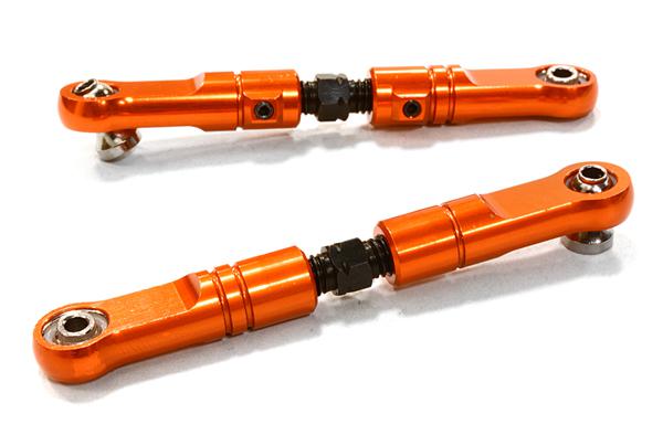 C26492ORANGE Billet Machined T2 Front Upper Suspension Arms for HPI 1/8 Apache SC & C1 Flux - Image 1