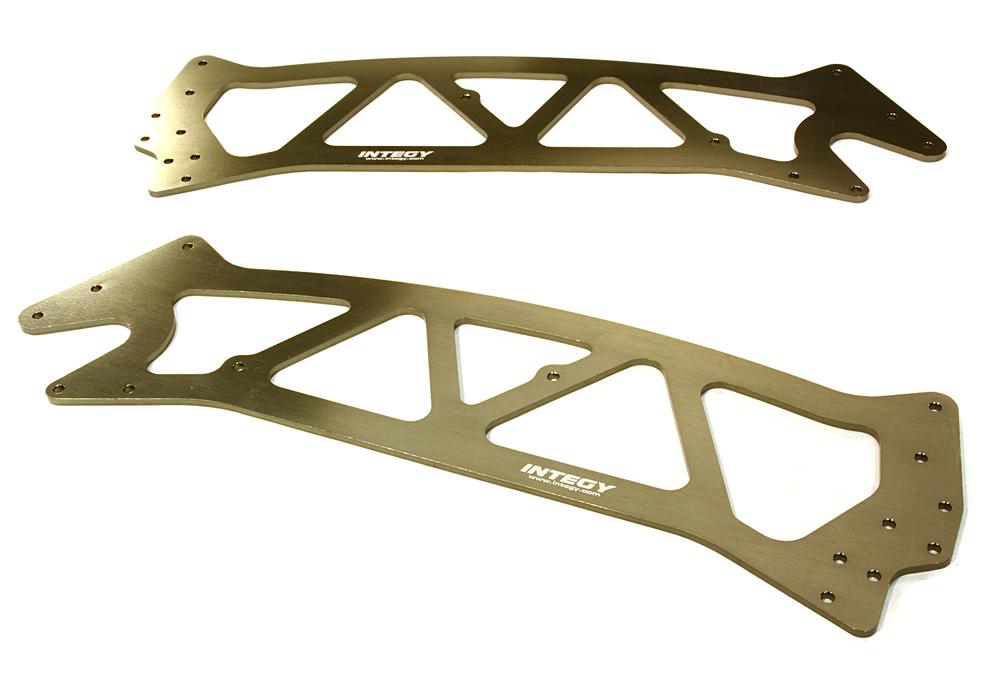 C26495GREY Billet Machined Chassis Plate for HPI Jumpshot MT - Image 1