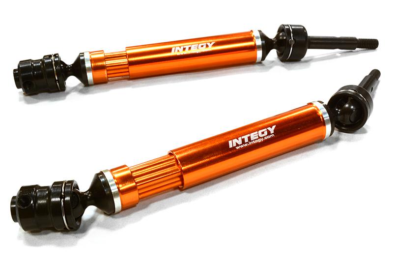 C26501ORANGE Dual Joint Telescopic Rear Drive Shafts for Traxxas 1/10 Stampede 2WD 1951 - Image 1