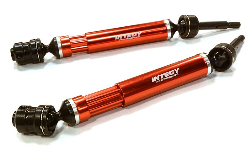 C26501RED Dual Joint Telescopic Rear Drive Shafts for Traxxas 1/10 Stampede 2WD 1951 - Image 1