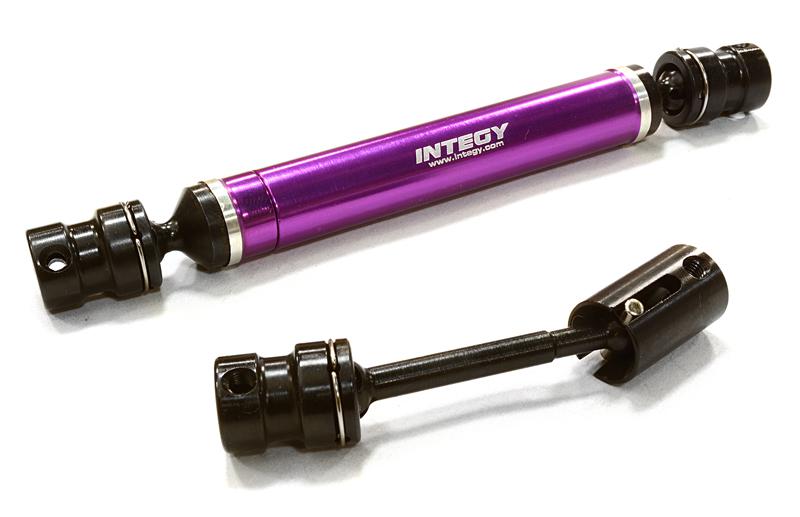 C26502PURPLE Billet Machined Center Drive Shafts for Vaterra Twin Hammers 1.9 Rock Racer - Image 1