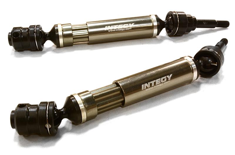C26504GREY Dual Joint Telescopic Front Drive Shafts for 1/10 Stampede 4X4 & Slash 4X4 6851X - Image 1