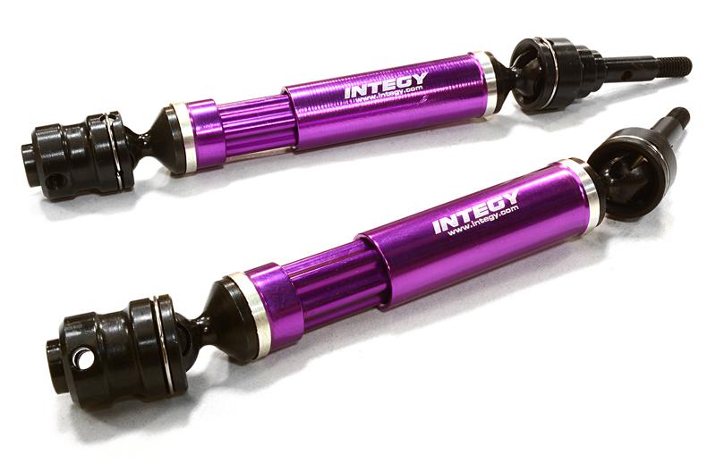 C26504PURPLE Dual Joint Telescopic Front Drive Shafts for 1/10 Stampede 4X4 & Slash 4X4 6851X - Image 1