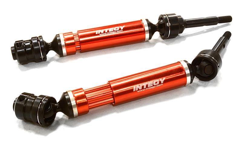 C26505RED Dual Joint Telescopic Rear Drive Shafts for 1/10 Stampede 4X4 & Slash 4X4 6852X - Image 1