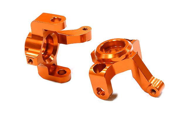 C26509ORANGE Billet Machined Steering Blocks for Traxxas LaTrax Teton 1/18 Monster Truck - Image 1