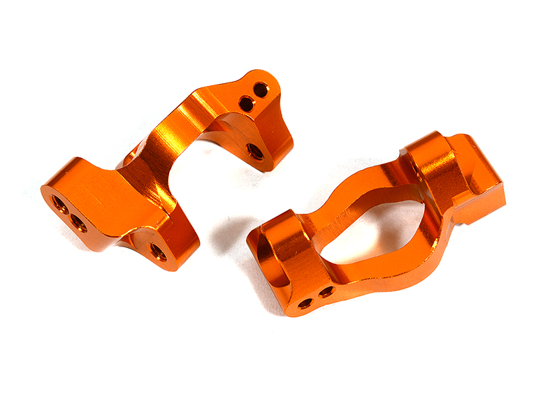 C26511ORANGE Billet Machined Caster Blocks for Traxxas LaTrax Teton 1/18 Monster Truck - Image 1