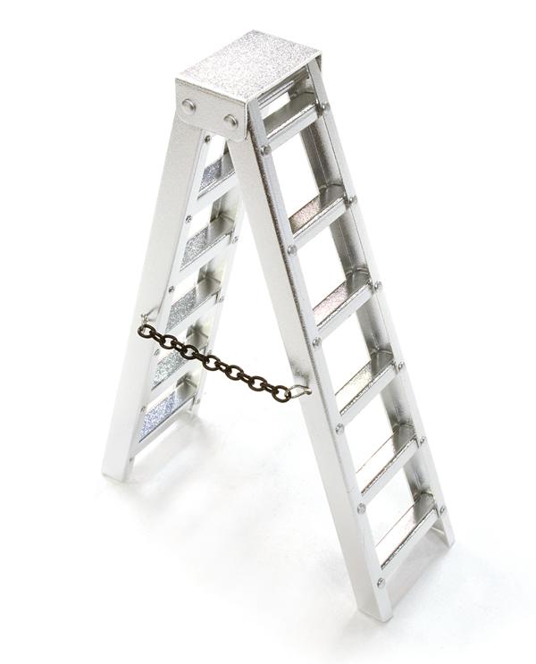 C26550SILVER Realistic Scale Step Ladders for Rock Crawlers (Ladders Height = 3.75 inch) - Image 1