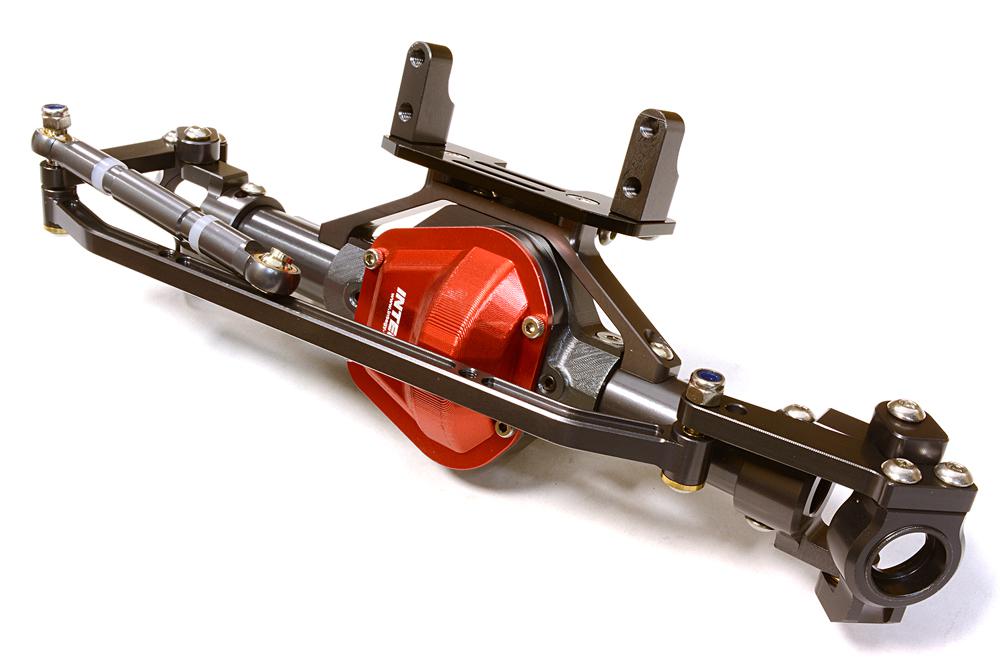 C26645GUN Billet Machined Front Axle Assembly w/o Internals for SCX-10 Dingo, Honcho, Jeep - Image 1