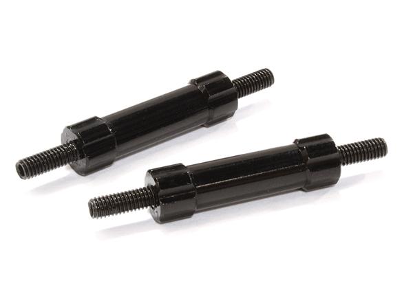 C26678BLACK Billet Machined 25mm Aluminum Linkages (2) M3 Threaded for 1/10 Scale Crawler - Image 1