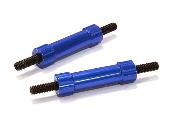C26679BLUE Billet Machined 30mm Aluminum Linkages (2) M3 Threaded for 1/10 Scale Crawler - Image 1