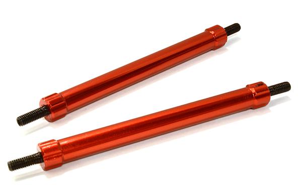 C26685RED Billet Machined 70mm Aluminum Linkages (2) M3 Threaded for 1/10 Scale Crawler - Image 1