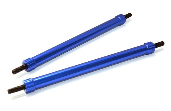 C26688BLUE Billet Machined 85mm Aluminum Linkages (2) M3 Threaded for 1/10 Scale Crawler - Image 1