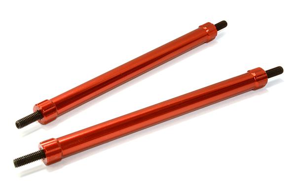 C26688RED Billet Machined 85mm Aluminum Linkages (2) M3 Threaded for 1/10 Scale Crawler - Image 1
