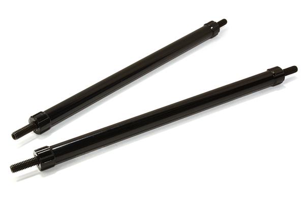 C26689BLACK Billet Machined 90mm Aluminum Linkages (2) M3 Threaded for 1/10 Scale Crawler - Image 1