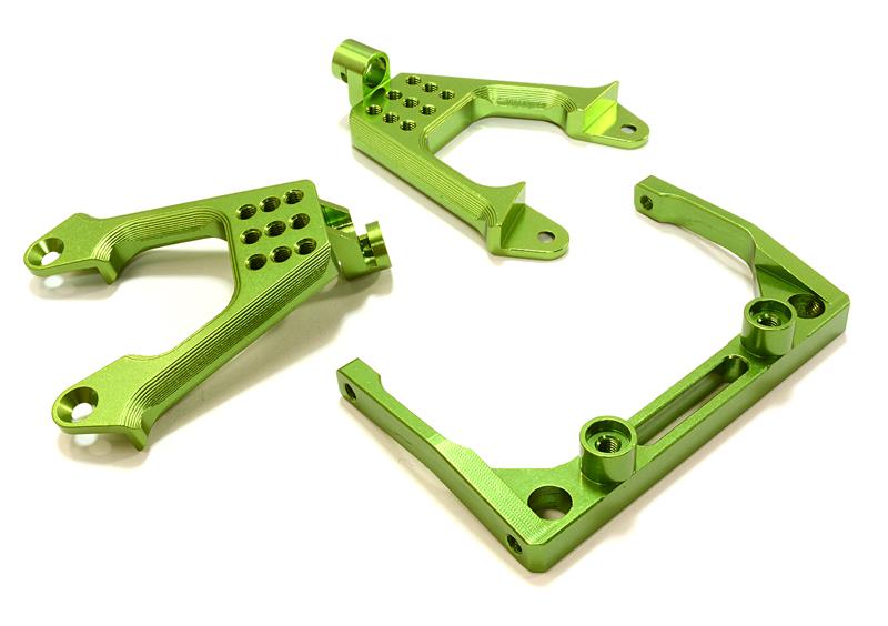 C26709GREEN Billet Machined Front Shock Mount & Cross Brace for SCX-10 Dingo, Jeep & Honcho - Image 1