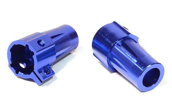 C26716BLUE Billet Machined Straight Axle Rear Lock-Out for Axial 1/10 SCX-10 Crawler - Image 1