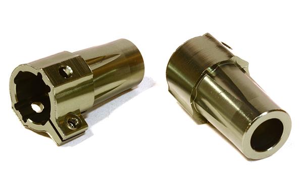 C26716GUN Billet Machined Straight Axle Rear Lock-Out for Axial 1/10 SCX-10 Crawler - Image 1