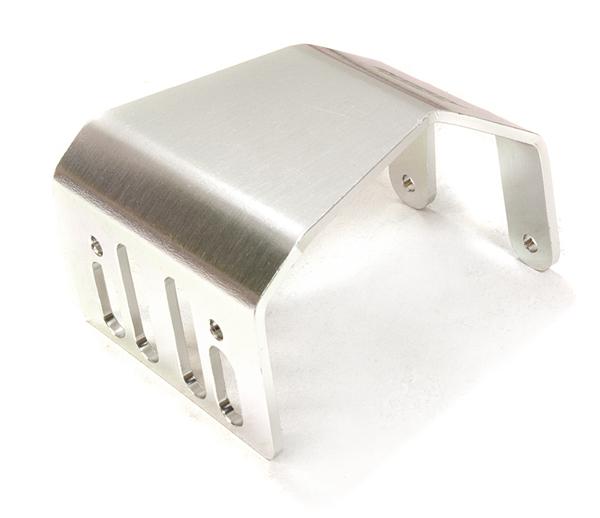 C26718SILVER Alloy Skid Plate Assembly for Axial 1/10 SCX-10 Off-Road Crawler - Image 1
