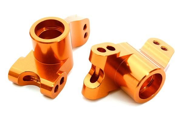C26742ORANGE Billet Machined Rear Hub Carriers for HPI 1/10 Jumpshot MT, SC & ST - Image 1
