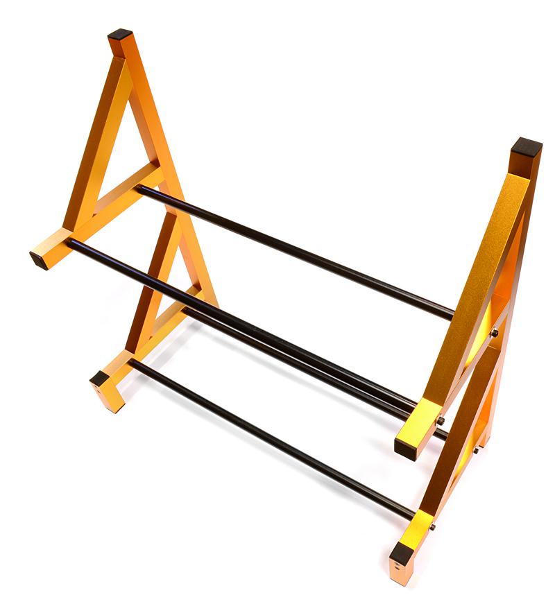 C26750GOLD Wheel & Tire Storage Rack 19x8x17.5 Inch for 1/8 & 1/5 Scale - Image 1