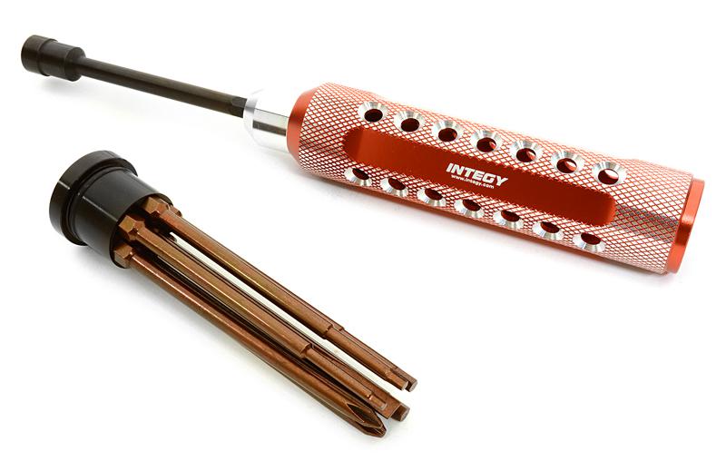C26758RED QuickPit 8pcs Set, 7.0 Socket Hex, Allen (1.5 2.0 2.5 3.0), Flat & Phillips - Image 1