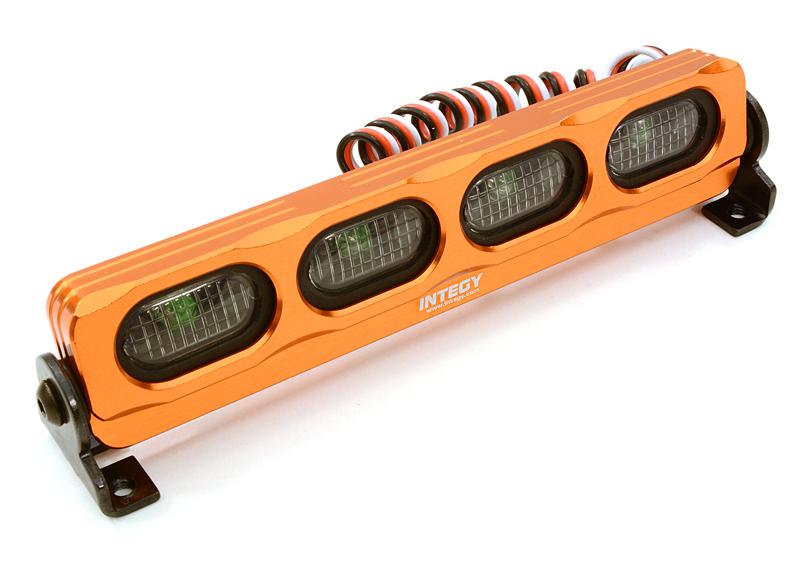 C26797ORANGE Realistic Roof Top SMD LED Spot Light 107x19x25mm for 1/10 Scale Crawler - Image 1