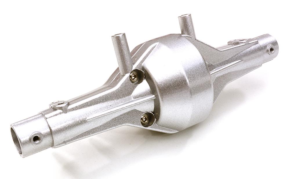 C26813SILVER Cast Alloy Metal Axle Housing for Axial 1/10 SCX-10 Scale Crawler - Image 1