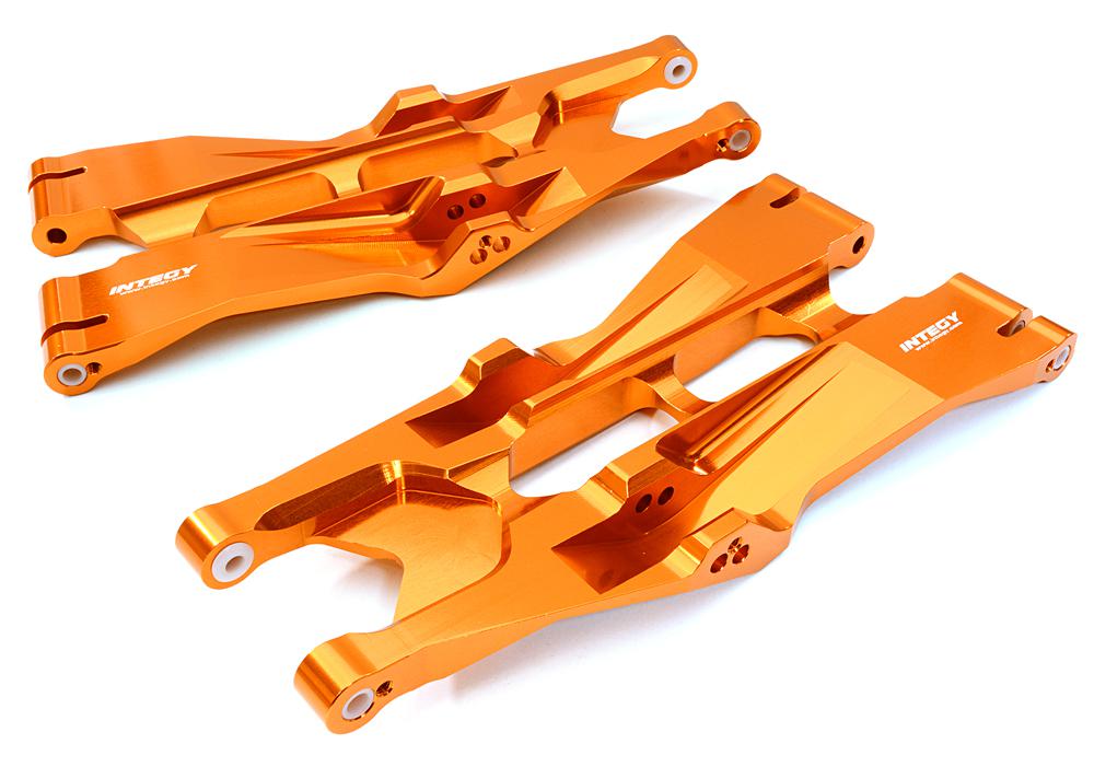 C26837ORANGE Orange Billet Machined Lower Suspension Arms for Traxxas X-Maxx 4X4 7731 - Image 1