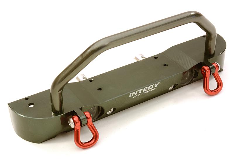 C26842GUN Billet Machined Realistic Front Bumper for Axial SCX-10 Crawler w/ 40mm Mount - Image 1