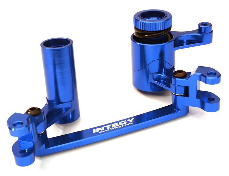 C26867BLUE Billet Machined Steering Bellcrank Set for Axial 1/8 Yeti XL Rock Racer Buggy - Image 1