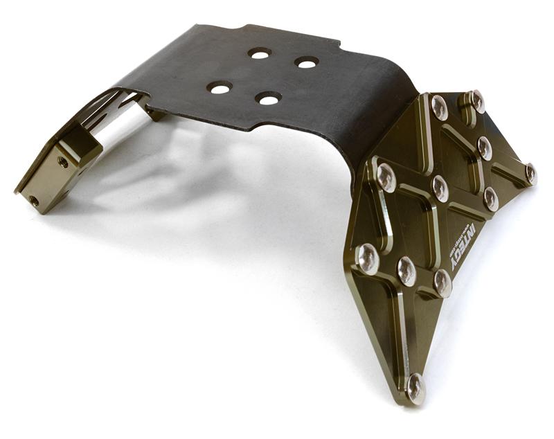 C26873GREY Billet Machined Front Skid Plate for HPI 1/10 Jumpshot MT - Image 1