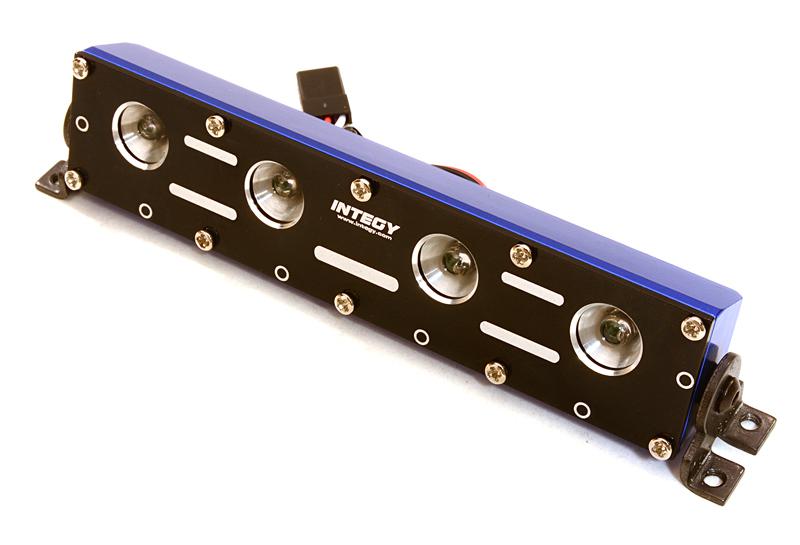 C26889BLUE Realistic Roof Top LED Light Bar w/Metal Housing 125x18x27mm for 1/10, 1/8 & 1/5 - Image 1