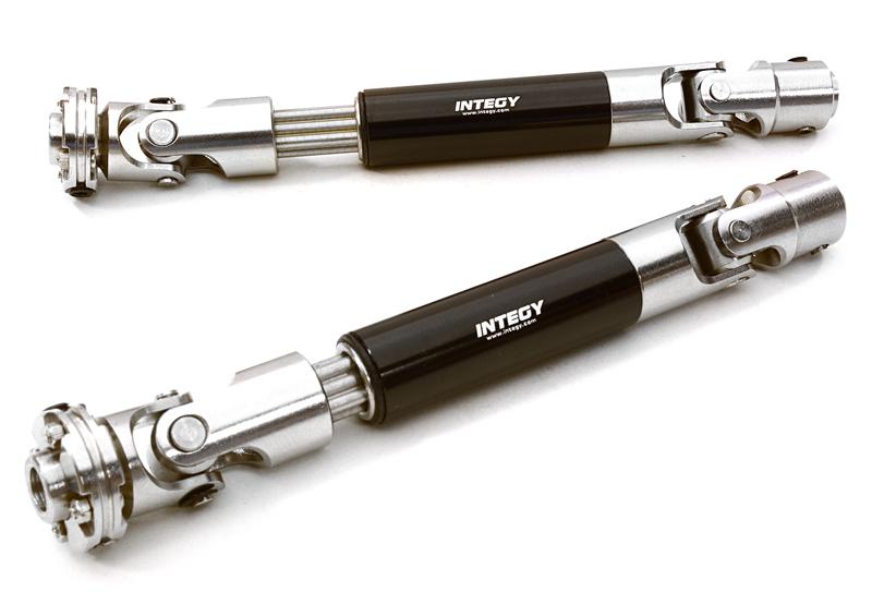 C26890BLACK Billet Machined Stainless Steel Center Drive Shafts for Axial 1/10 SCX-10 - Image 1