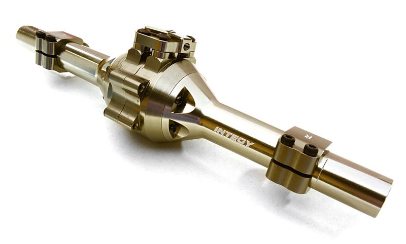 C26956GREY Billet Machined Rear Axle Housing Kit for Vaterra Twin Hammers 1.9 Rock Racer - Image 1