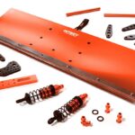Red Alloy Machined Snowplow Kit for Traxxas 1/10 Scale E-Maxx Brushless