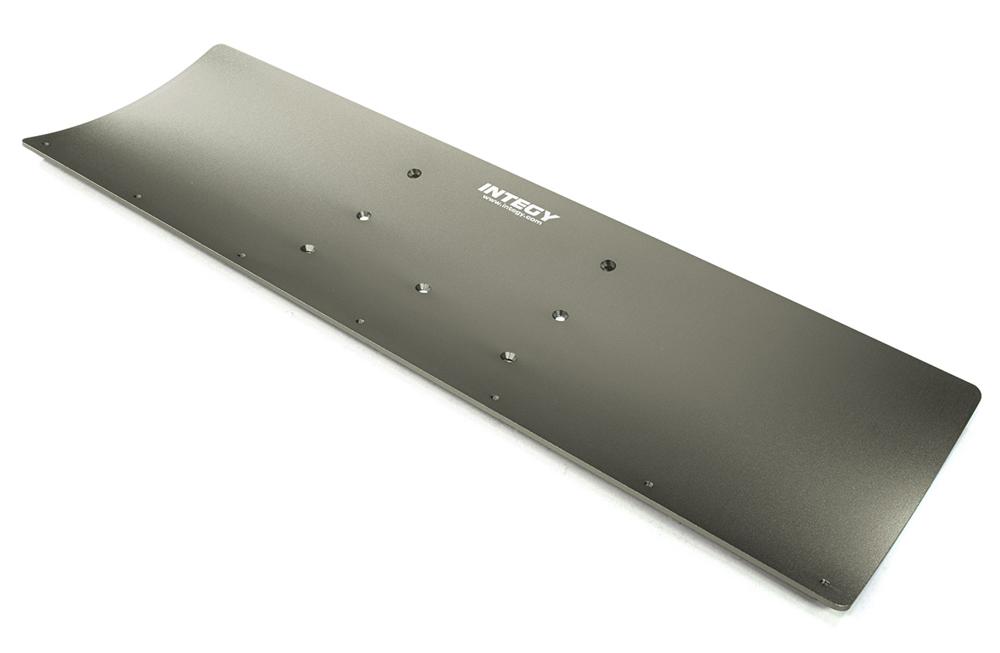 C27062GREY Alloy Machined 400mm Snowplow Main Plate for Traxxas 1/10 Stampede & Slash - Image 1