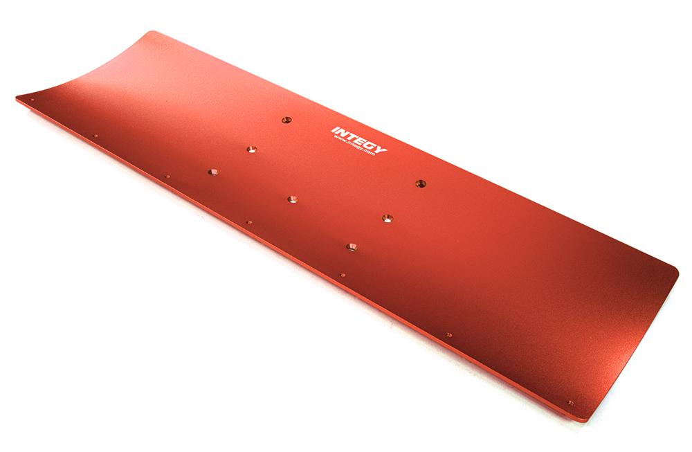 C27062RED Alloy Machined 400mm Snowplow Main Plate for Traxxas 1/10 Stampede & Slash - Image 1