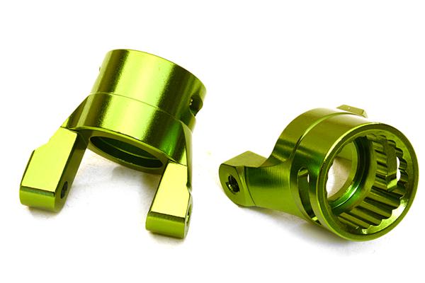 C27069GREEN Billet Machined Alloy Caster Blocks for Axial 1/10 Wraith 2.2 Rock Racer - Image 1