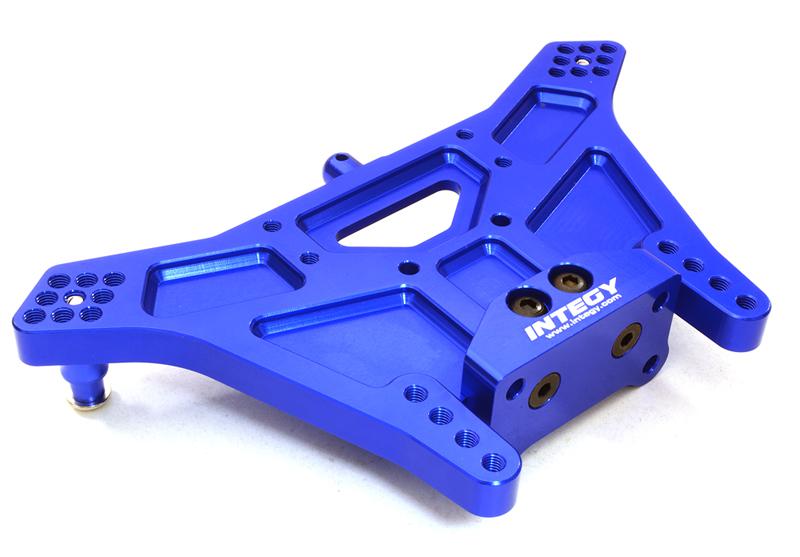 C27099BLUE Machined Rear Shock Tower for 1/10 Rustler 2WD, Slash 2WD & Stampede 2WD 3638 - Image 1