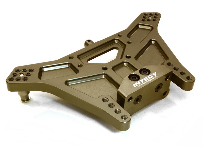 C27099GREY Machined Rear Shock Tower for 1/10 Rustler 2WD, Slash 2WD & Stampede 2WD 3638 - Image 1