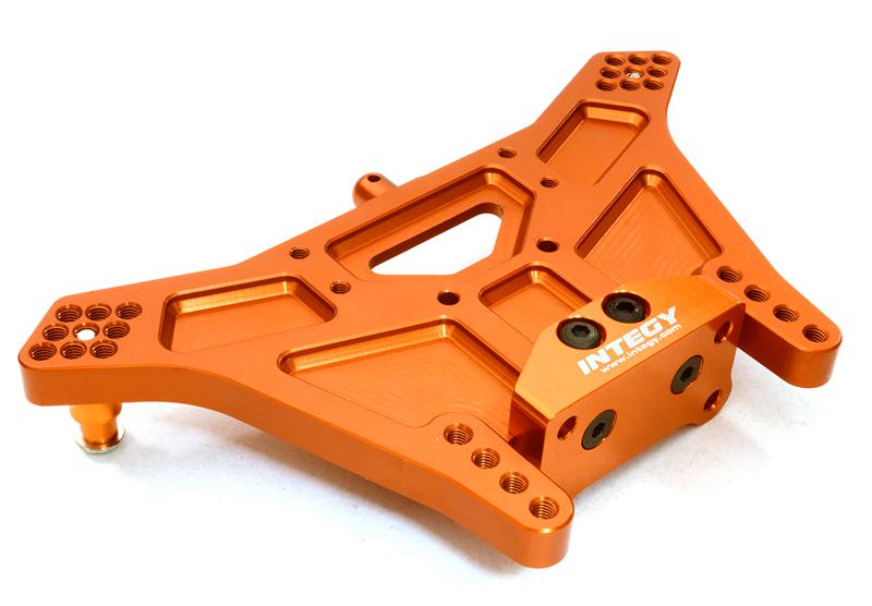 Machined Rear Shock Tower for 1/10 Rustler 2WD, Slash 2WD & Stampede 2WD 3638