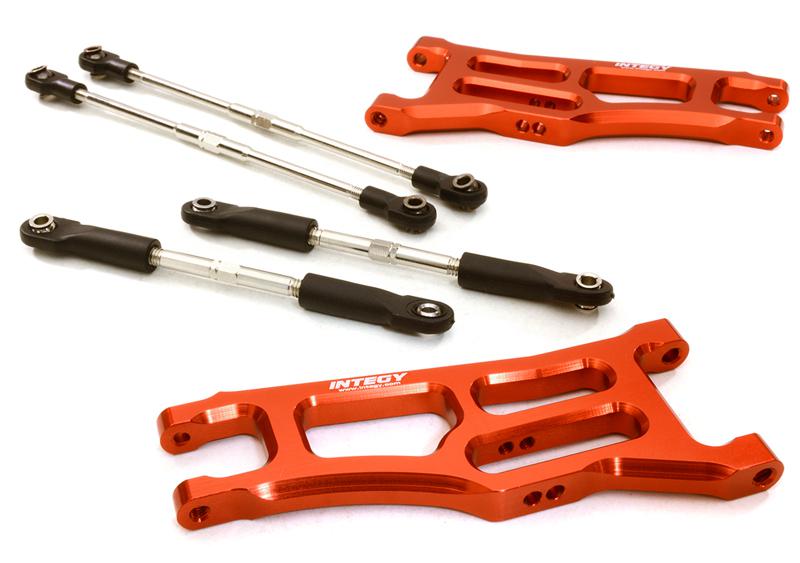 C27101RED Extended Front Suspension Arms for Traxxas 1/10 Stampede 2WD 3631 - Image 1